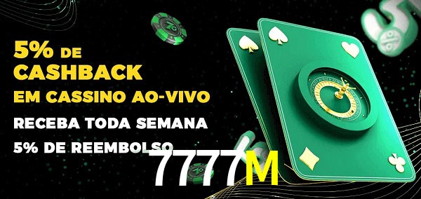 Promoções do cassino ao Vivo 7777M